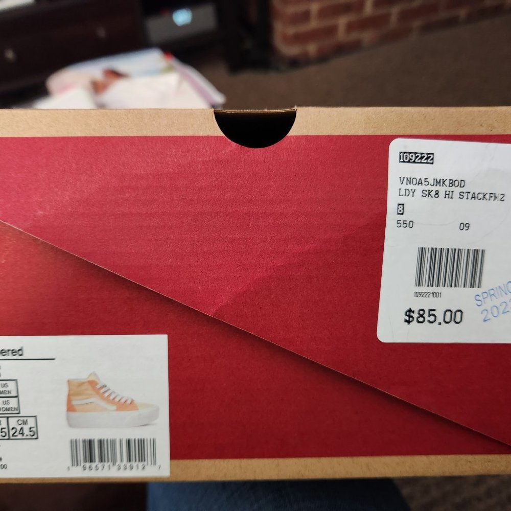 Vans Sk8-Hi Tapered - Color Block Peach - Nib. - image 1